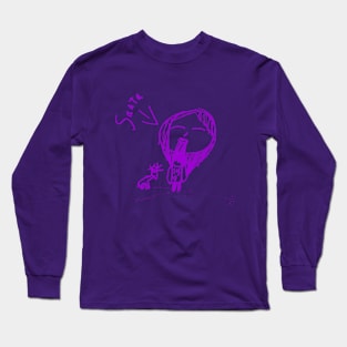 Izzo Purple Jesus Long Sleeve T-Shirt